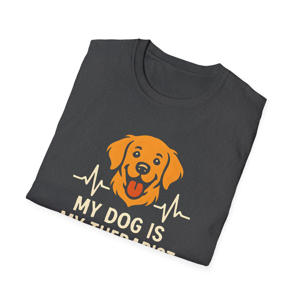 Dog Therapist T-Shirt — "My Dog Is My Therapist" Pet Lover Tee
