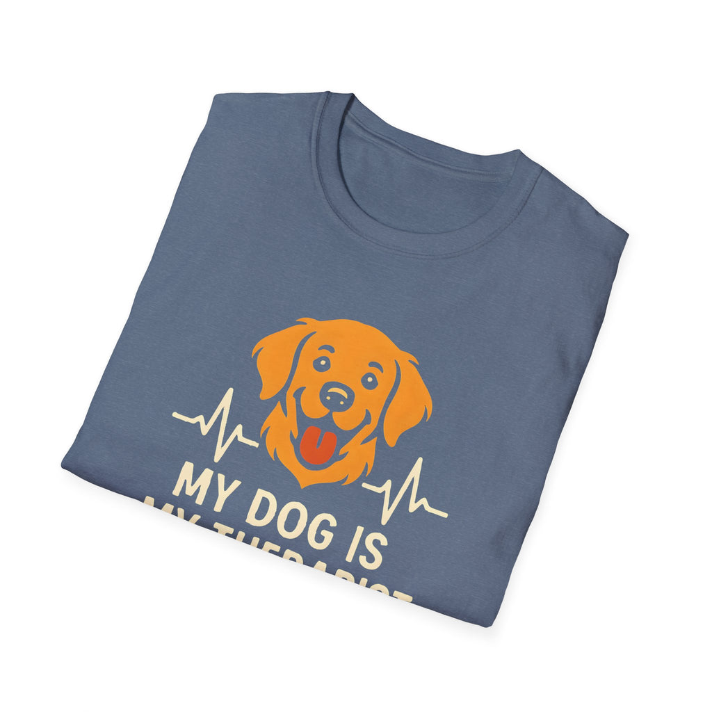 Dog Therapist T-Shirt — "My Dog Is My Therapist" Pet Lover Tee