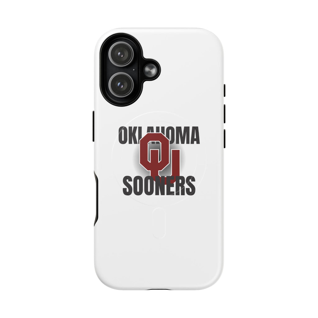 Oklahoma Sooners Tough Magnetic Phone Case — Durable Magnetic Snap-On College iPhone Cover