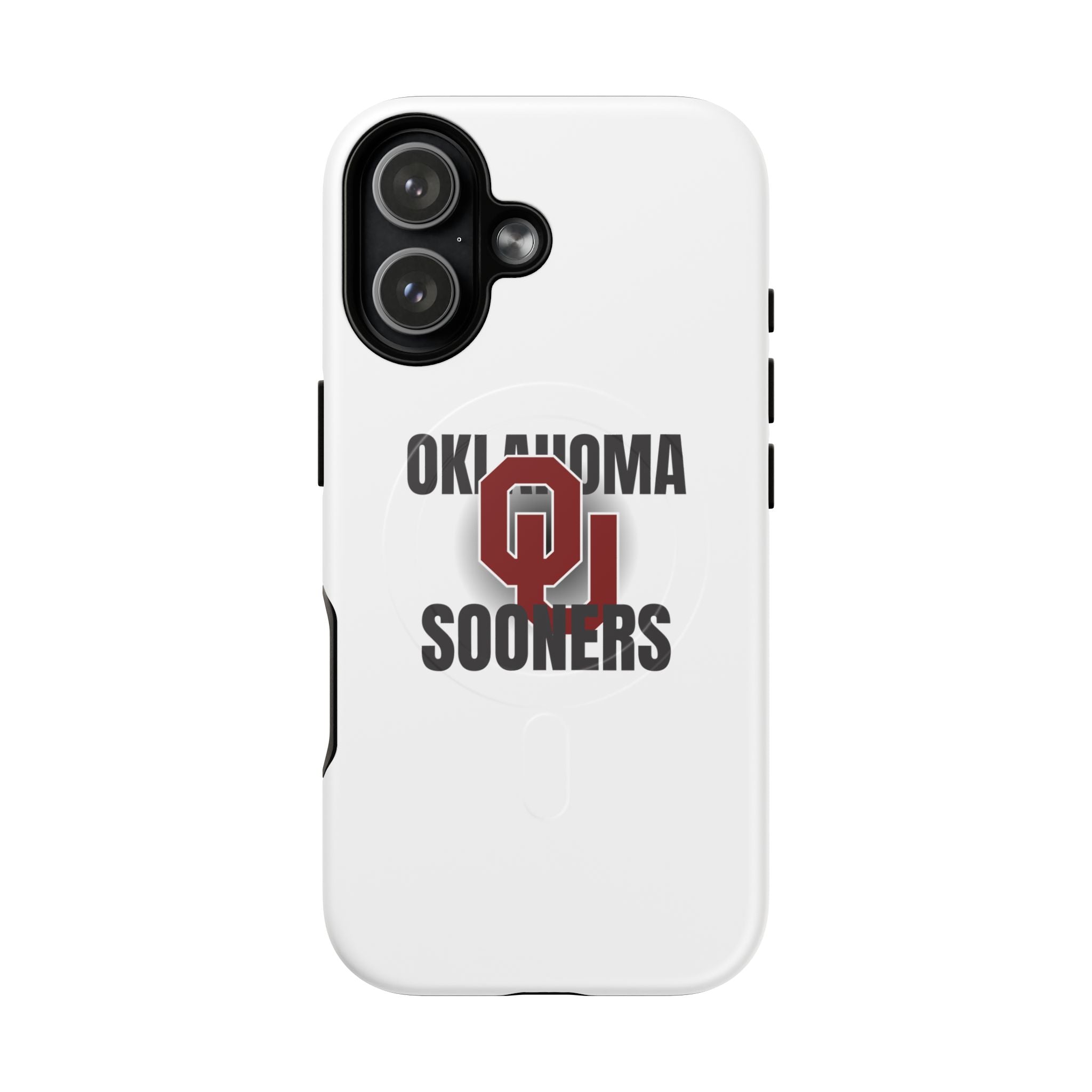 Oklahoma Sooners Tough Magnetic Phone Case — Durable Magnetic Snap-On College iPhone Cover