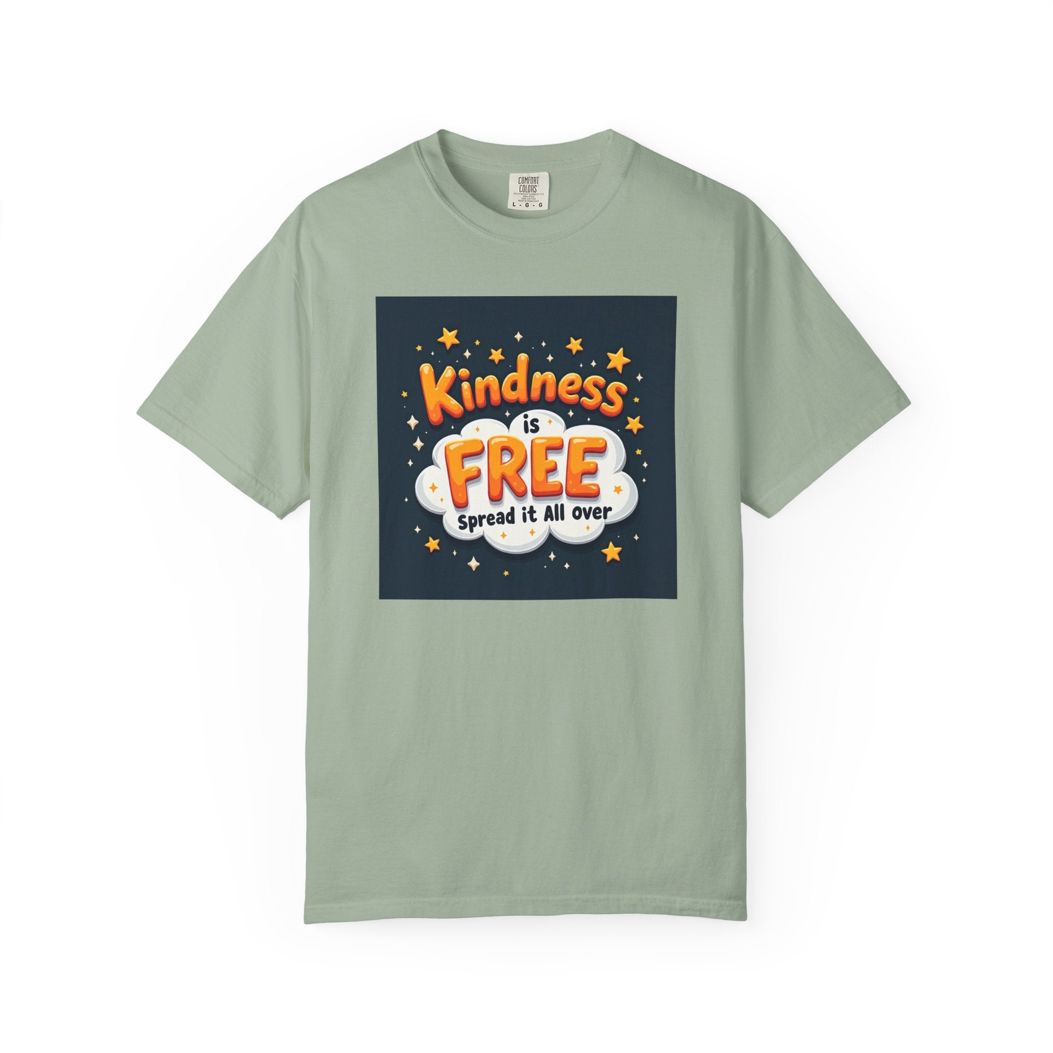 Kindness Is Free T-Shirt — 'Spread It All Over' Positive Graphic Tee