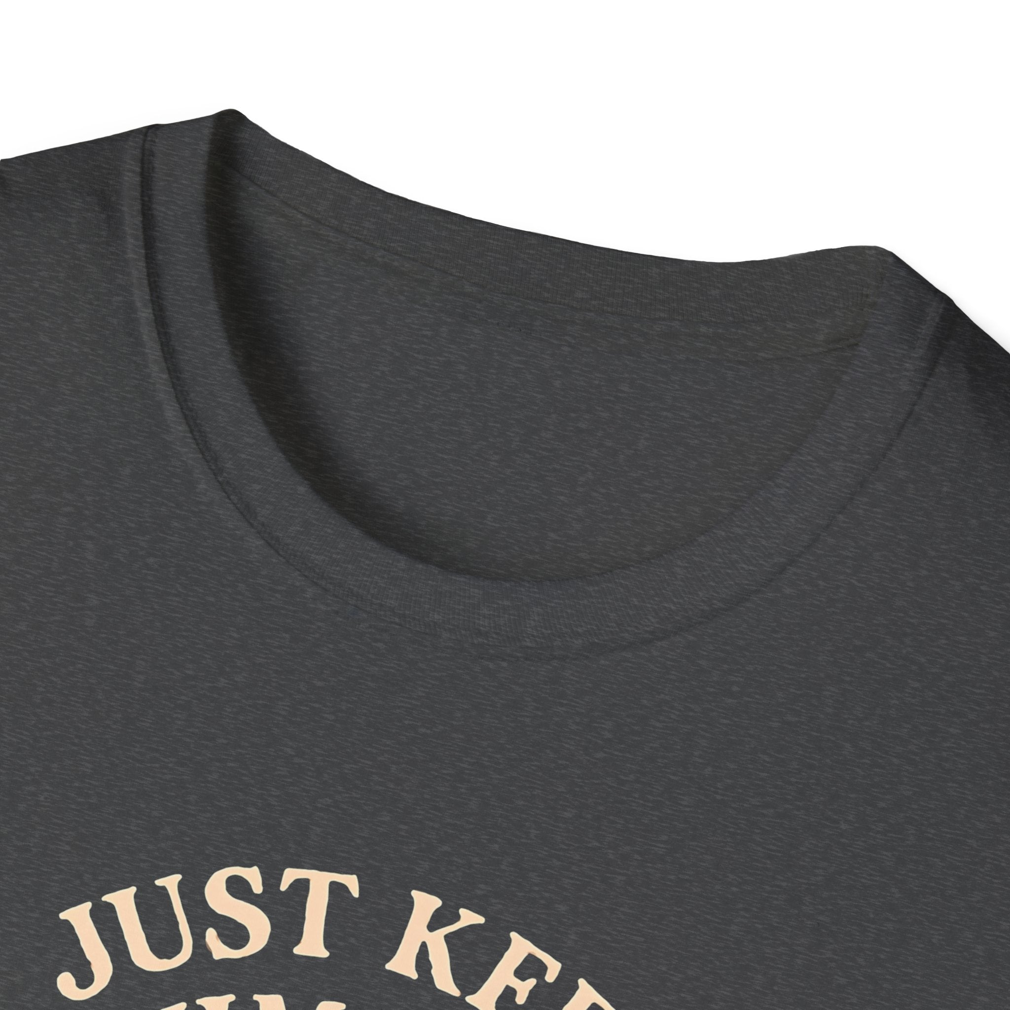 T‑Shirt — "Just Keep Swimming" Orange Fish Graphic Tee