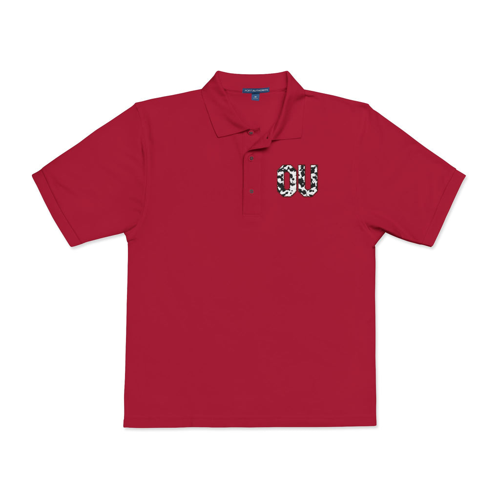 Embroidered 'OU'  Polo Shirt