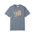 Mama Floral Tee — Retro Block Letter Mother's Day T-Shirt
