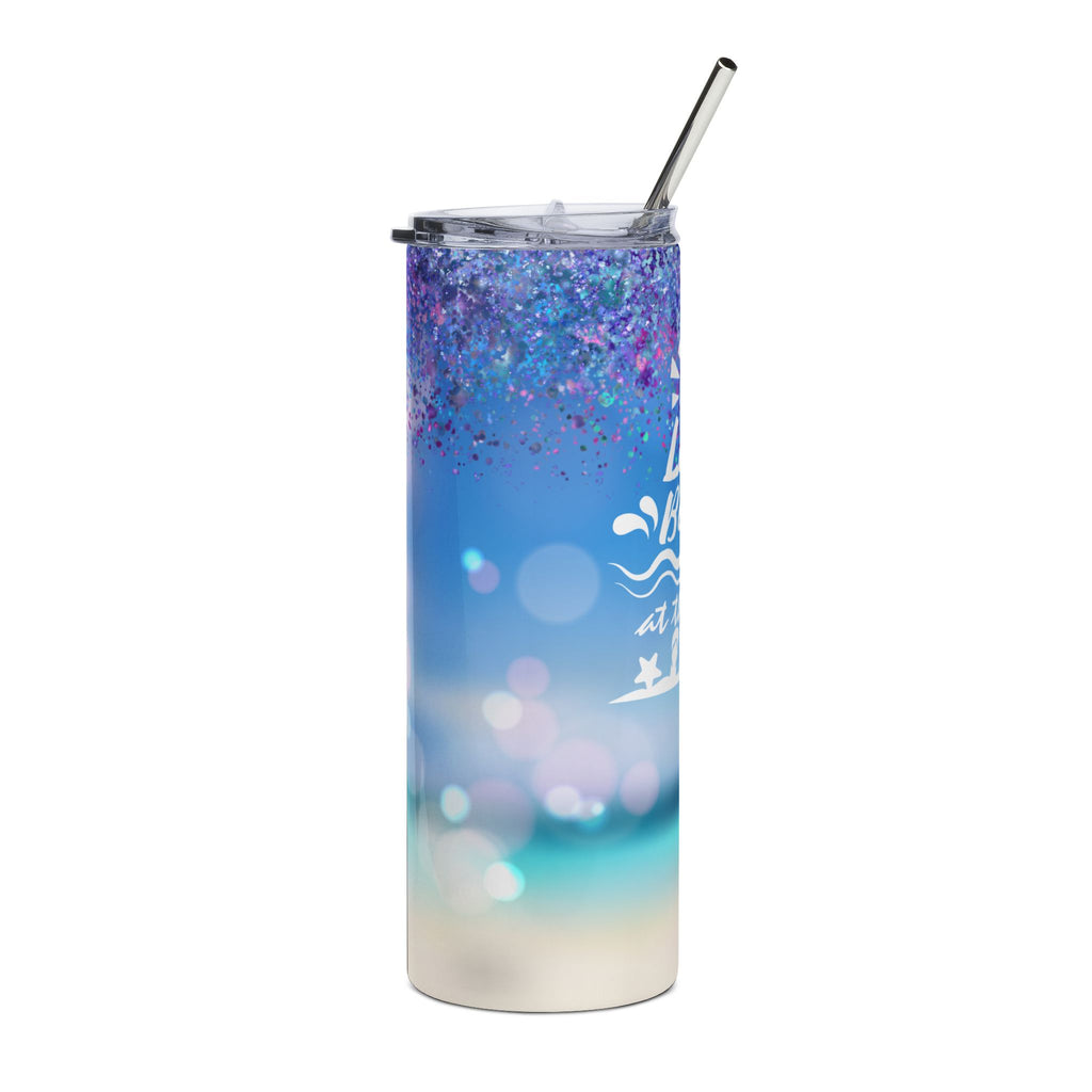 Beach Vibes 20oz Stainless Tumbler — "Life is Better at the Beach" Insulated Travel Cup