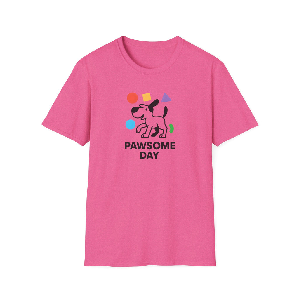 Pawsome Day Dog T‑Shirt – Cute Paw Print Graphic Tee for Dog Lovers