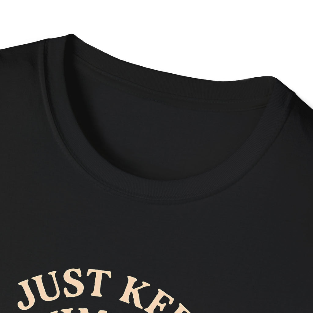 T‑Shirt — "Just Keep Swimming" Orange Fish Graphic Tee