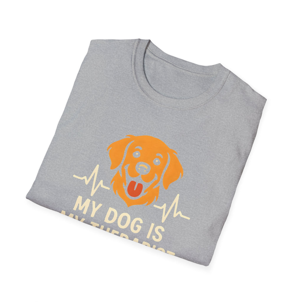 Dog Therapist T-Shirt — "My Dog Is My Therapist" Pet Lover Tee