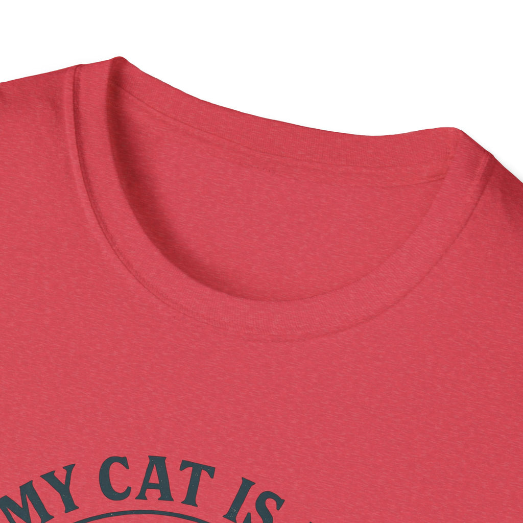 Cat Therapist T-Shirt — "My Cat Is My Therapist" Funny Cat Lover Tee