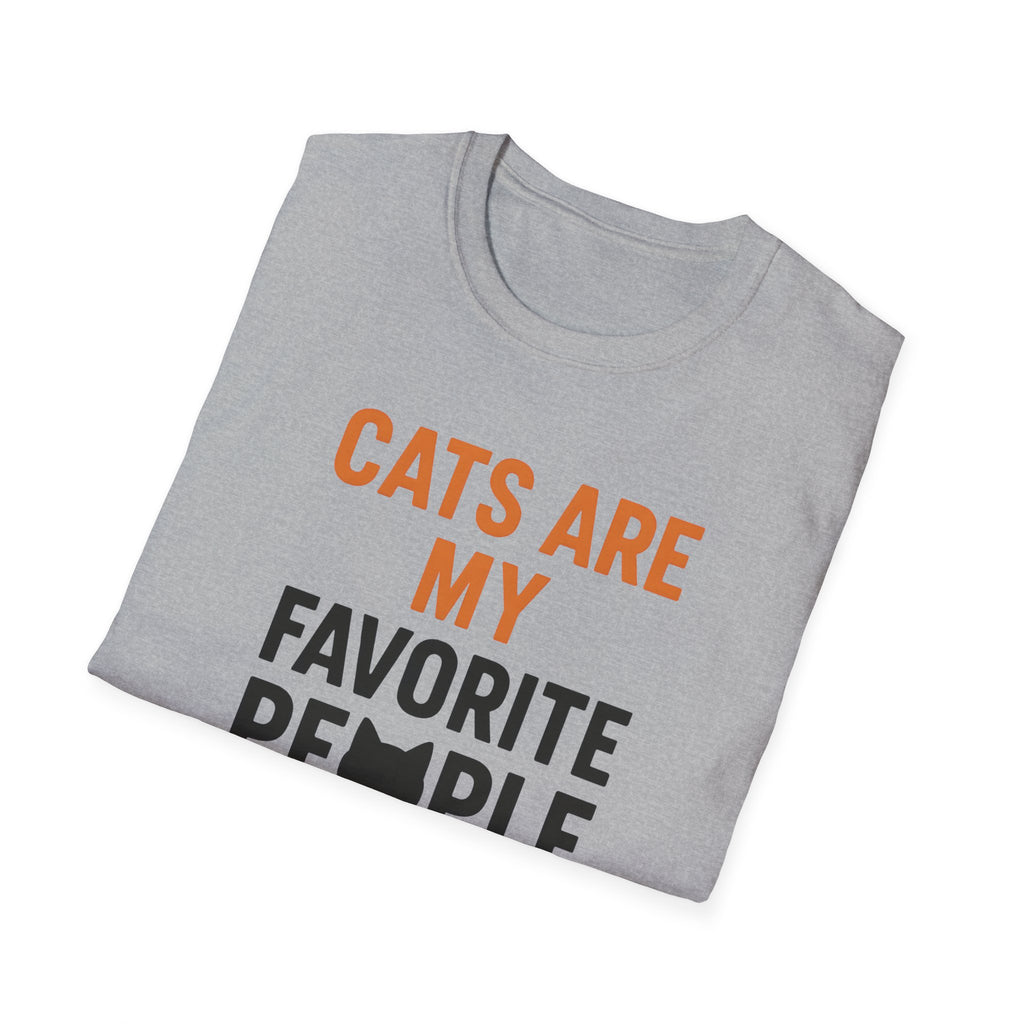 Cats Are My Favorite People T-Shirt — Funny Cat Lover Tee