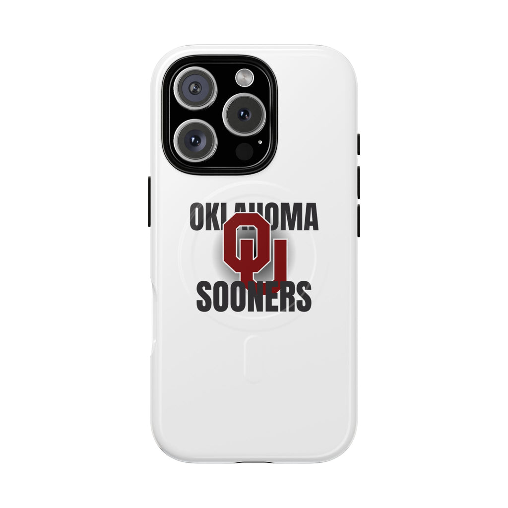 Oklahoma Sooners Tough Magnetic Phone Case — Durable Magnetic Snap-On College iPhone Cover