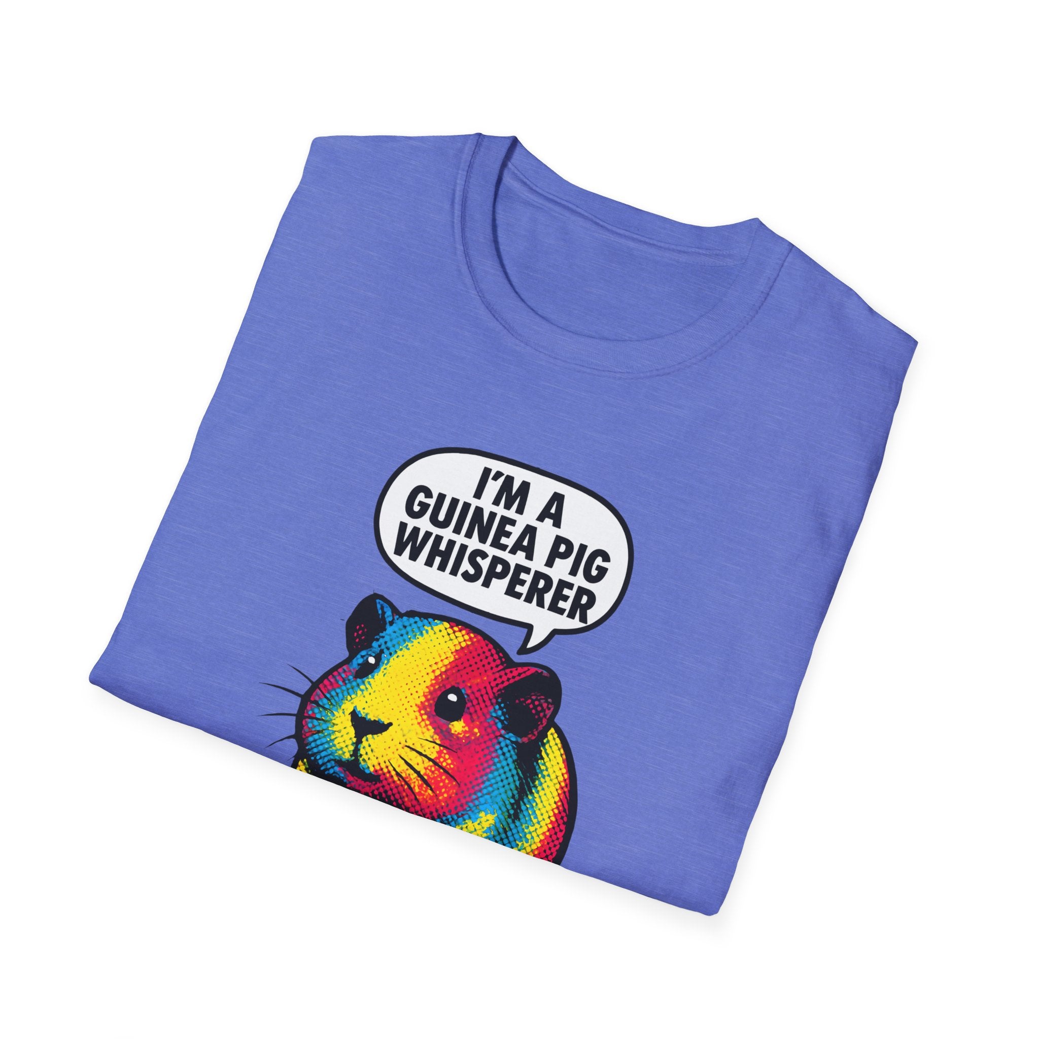 Guinea Pig Whisperer T‑Shirt — Colorful Rainbow Guinea Pig Tee