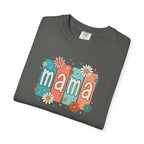 Mama Floral Tee — Retro Block Letter Mother's Day T-Shirt