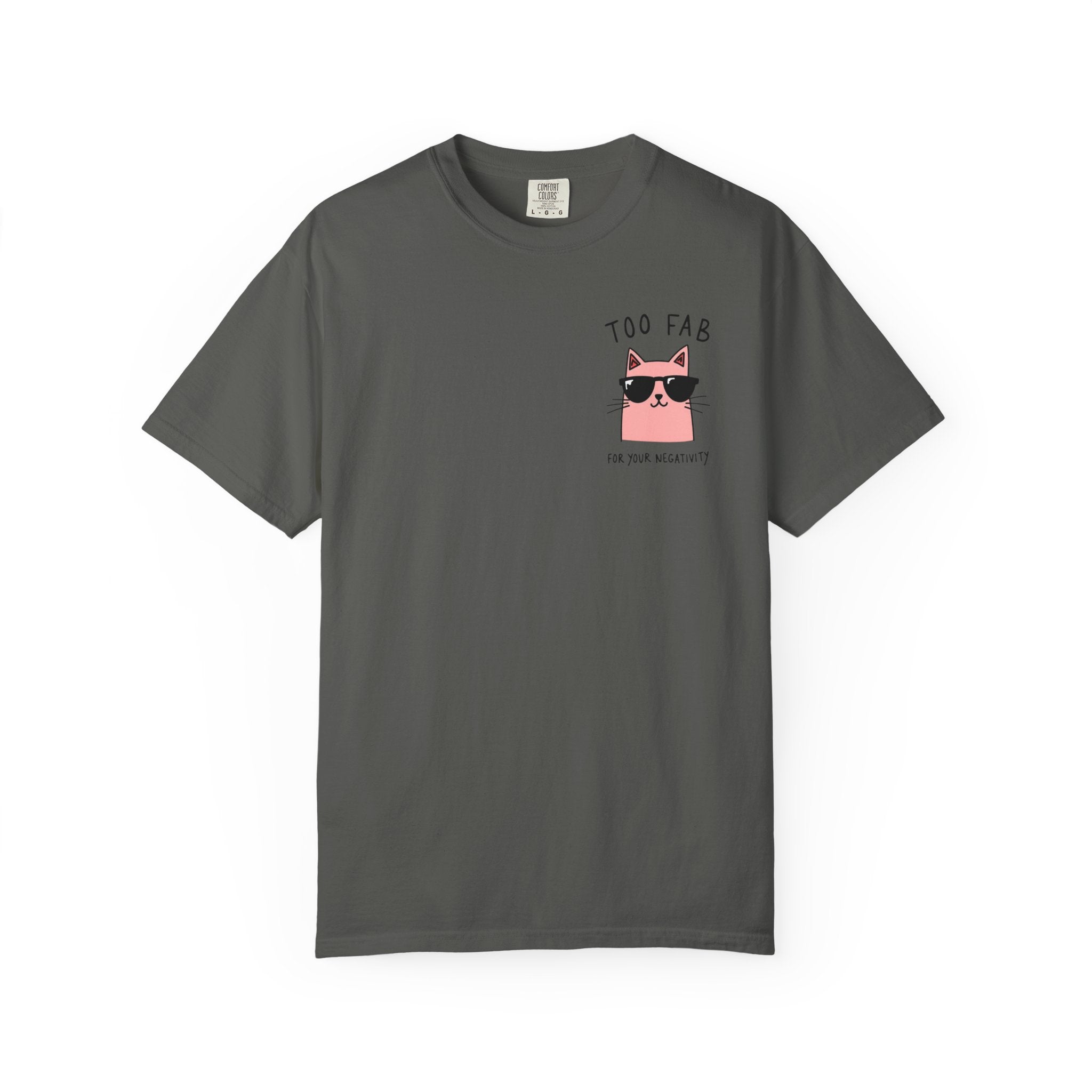 Too Fab Cat T-Shirt — Cute Pink Cat Sunglasses Tee