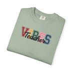 VIBES Teachers T-Shirt — Colorful Retro School Pride Tee