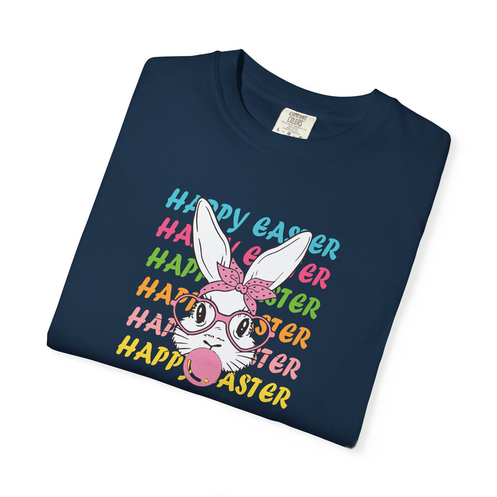 Easter Bunny Glasses T-Shirt — Happy Easter Pastel Graphic Tee