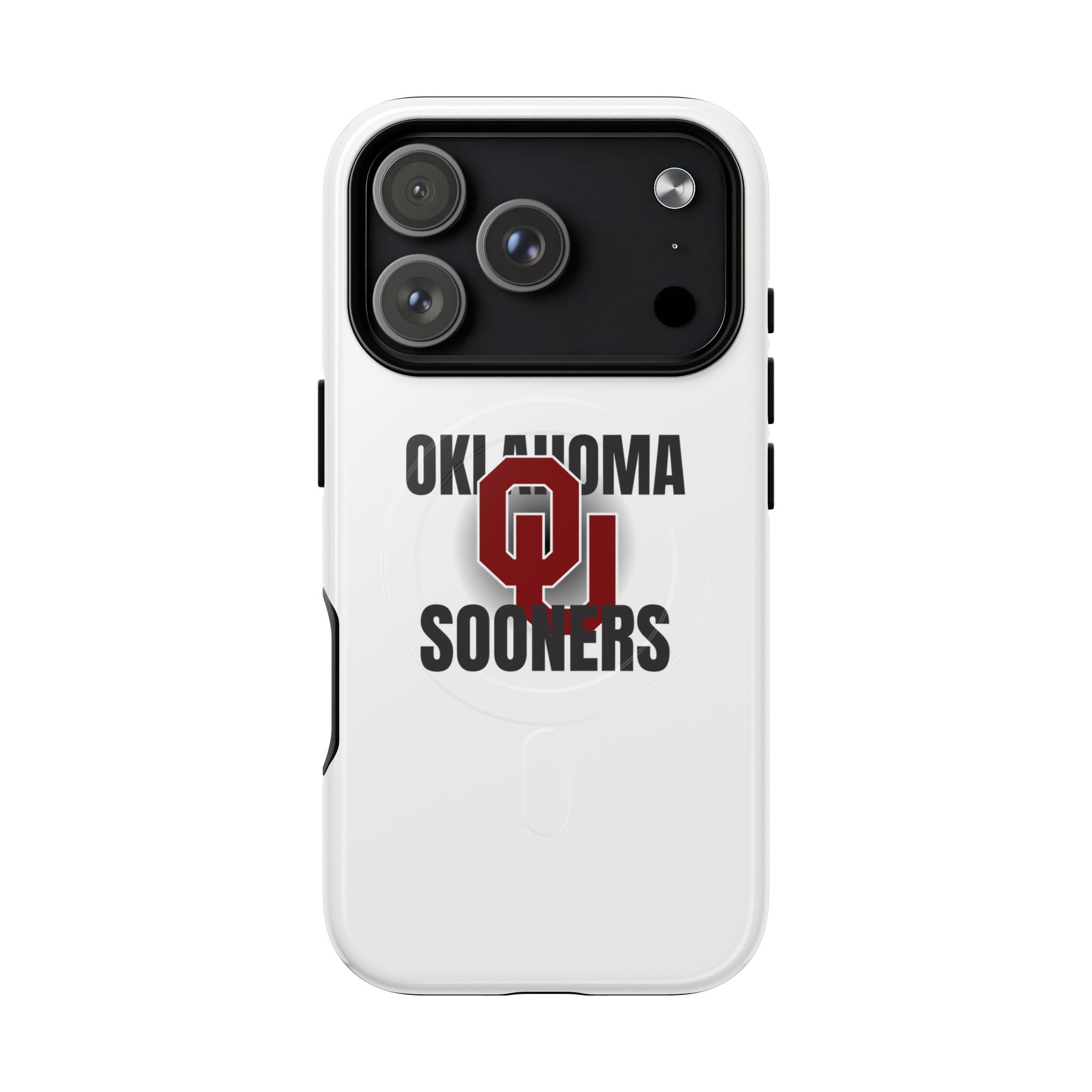 Oklahoma Sooners Tough Magnetic Phone Case — Durable Magnetic Snap-On College iPhone Cover