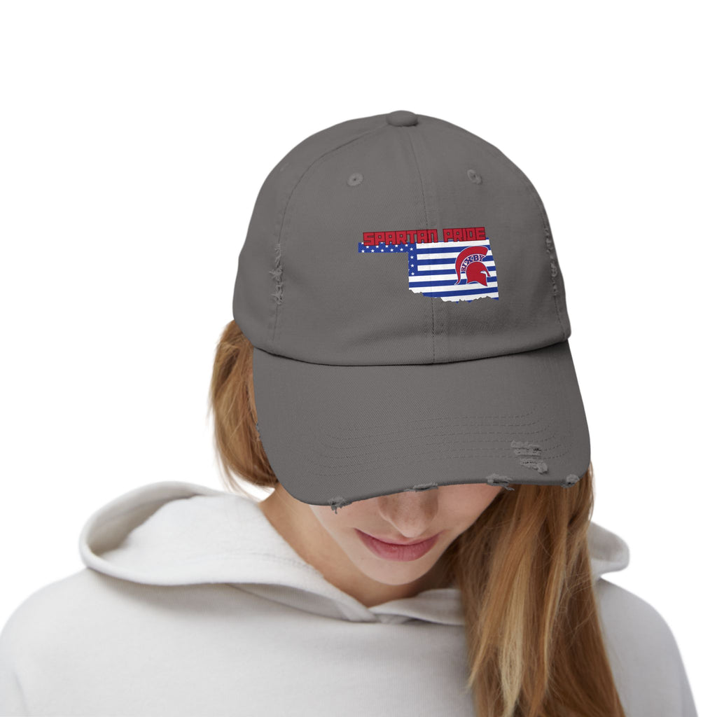 Bixby Spartan Pride Distressed Cap