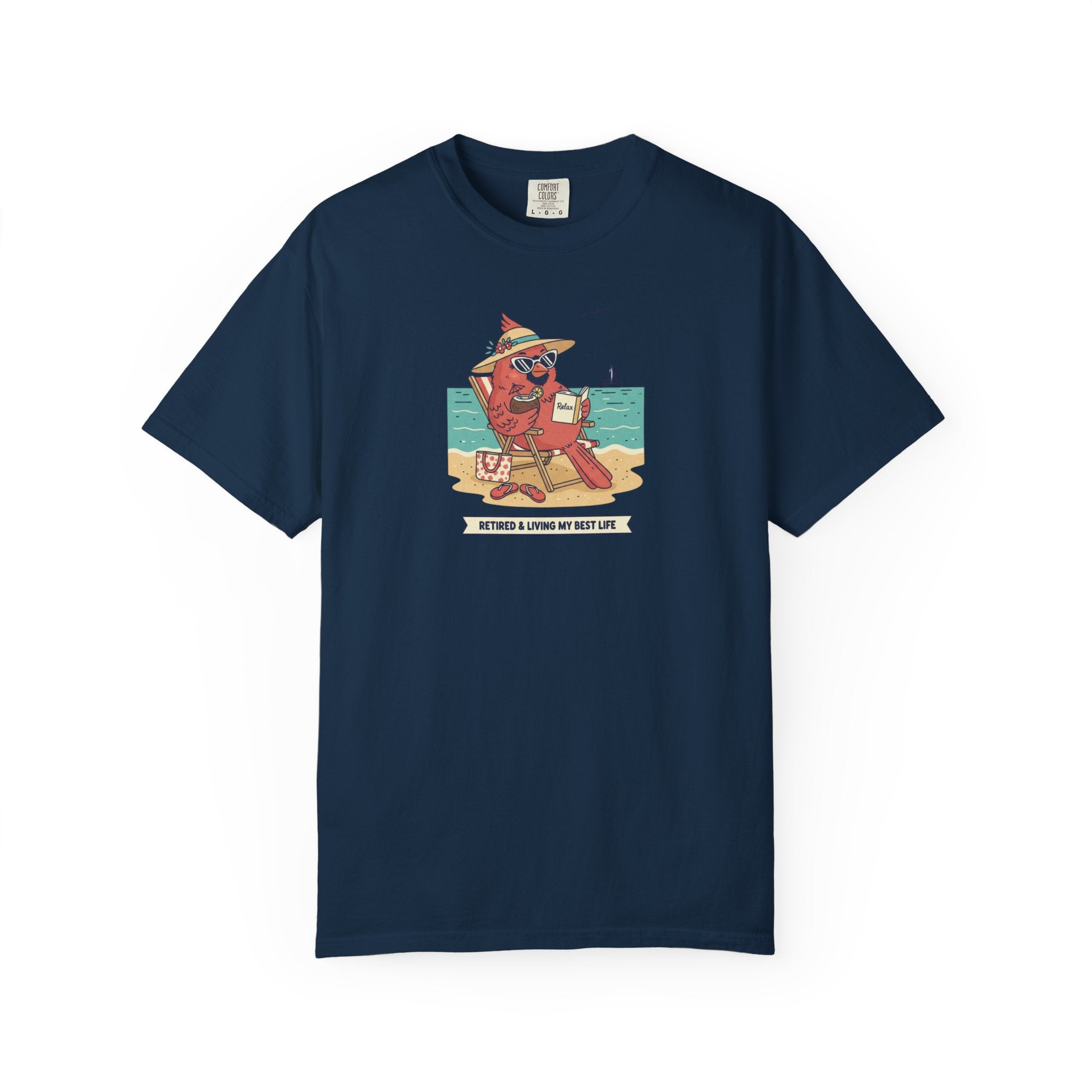 Beach Cardinal Relaxing T-Shirt — Retro Summer Tee
