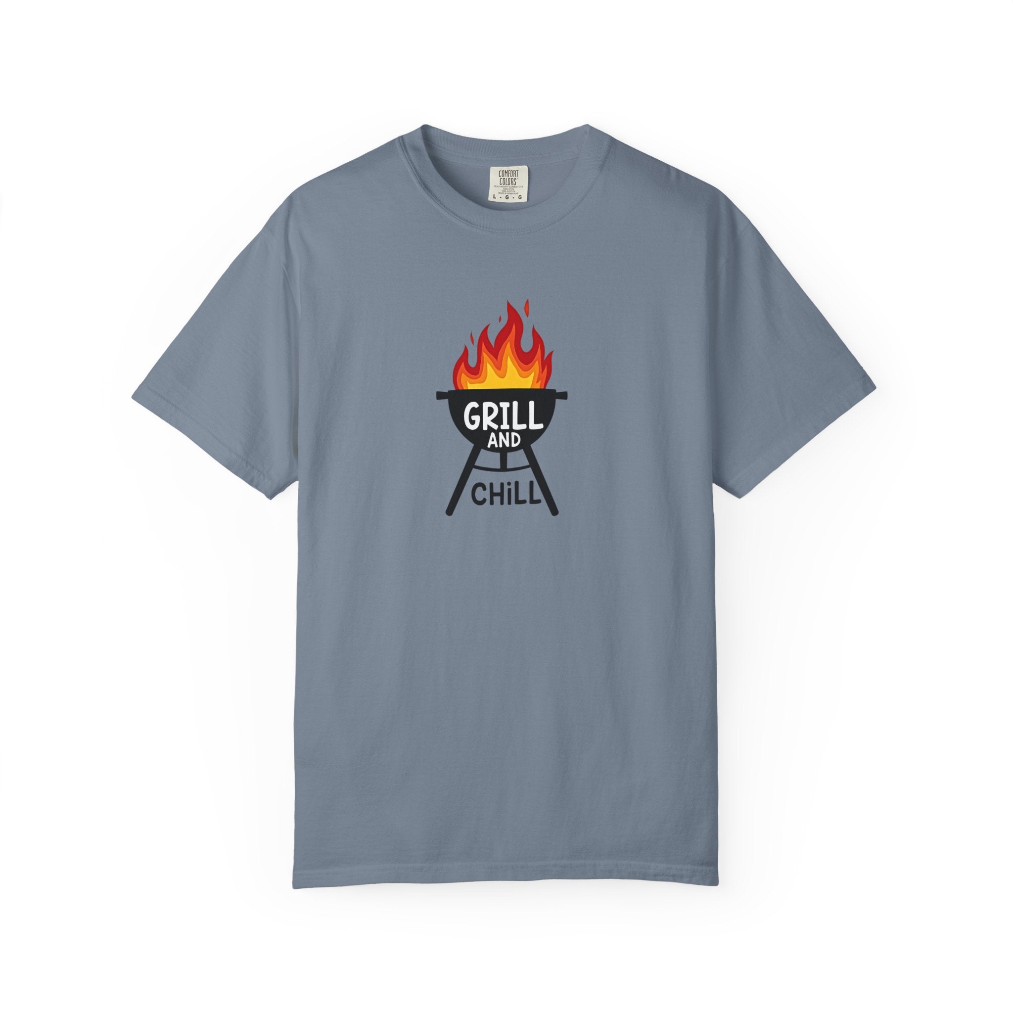 Grill and Chill T-Shirt — BBQ Graphic Tee for Grill Lovers