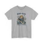 "Born to Read, Forced to Work" Book Lover Graphic Tee