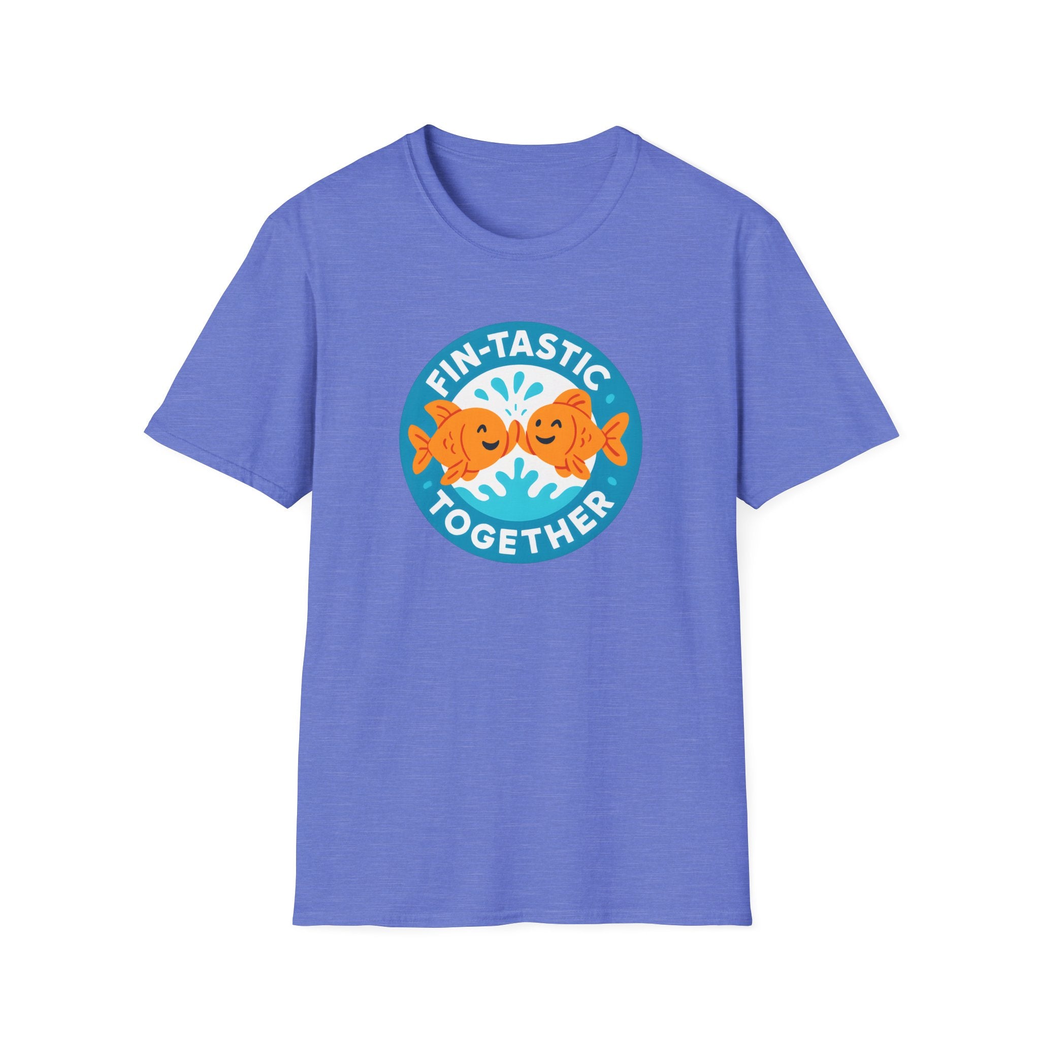 T-Shirt — "Fin-Tastic Together" Cute Goldfish Couple Graphic Tee