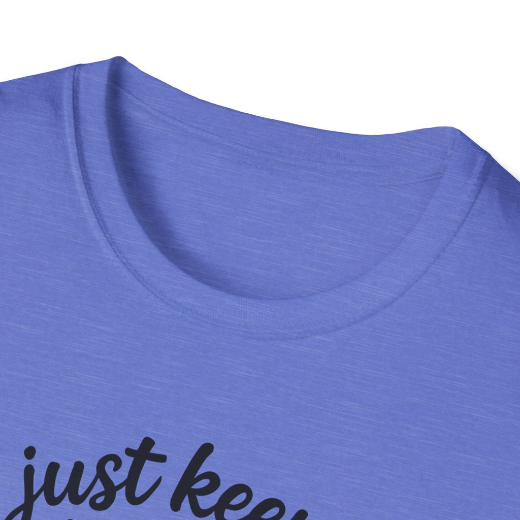 Just Keep Swimming Fish T-Shirt — Colorful Motivational Ocean Tee