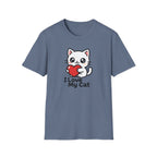 I Love My Cat Cute Cartoon Tee - Cat Lover Heart T-Shirt