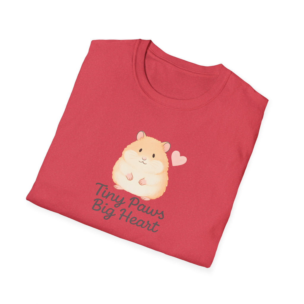 Tiny Paws Big Heart T-Shirt — Cute Hamster Graphic Tee