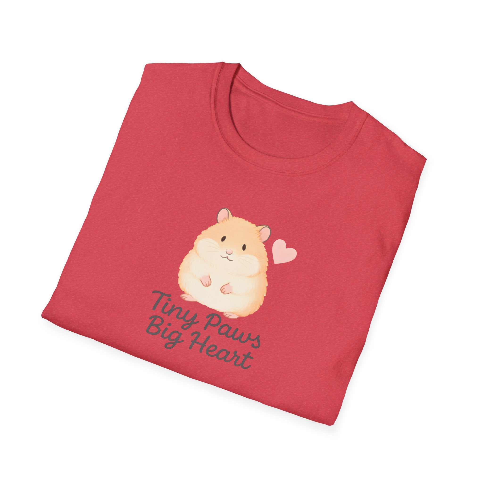 Tiny Paws Big Heart T-Shirt — Cute Hamster Graphic Tee