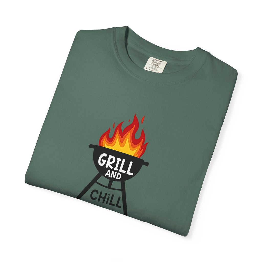 Grill and Chill T-Shirt — BBQ Graphic Tee for Grill Lovers