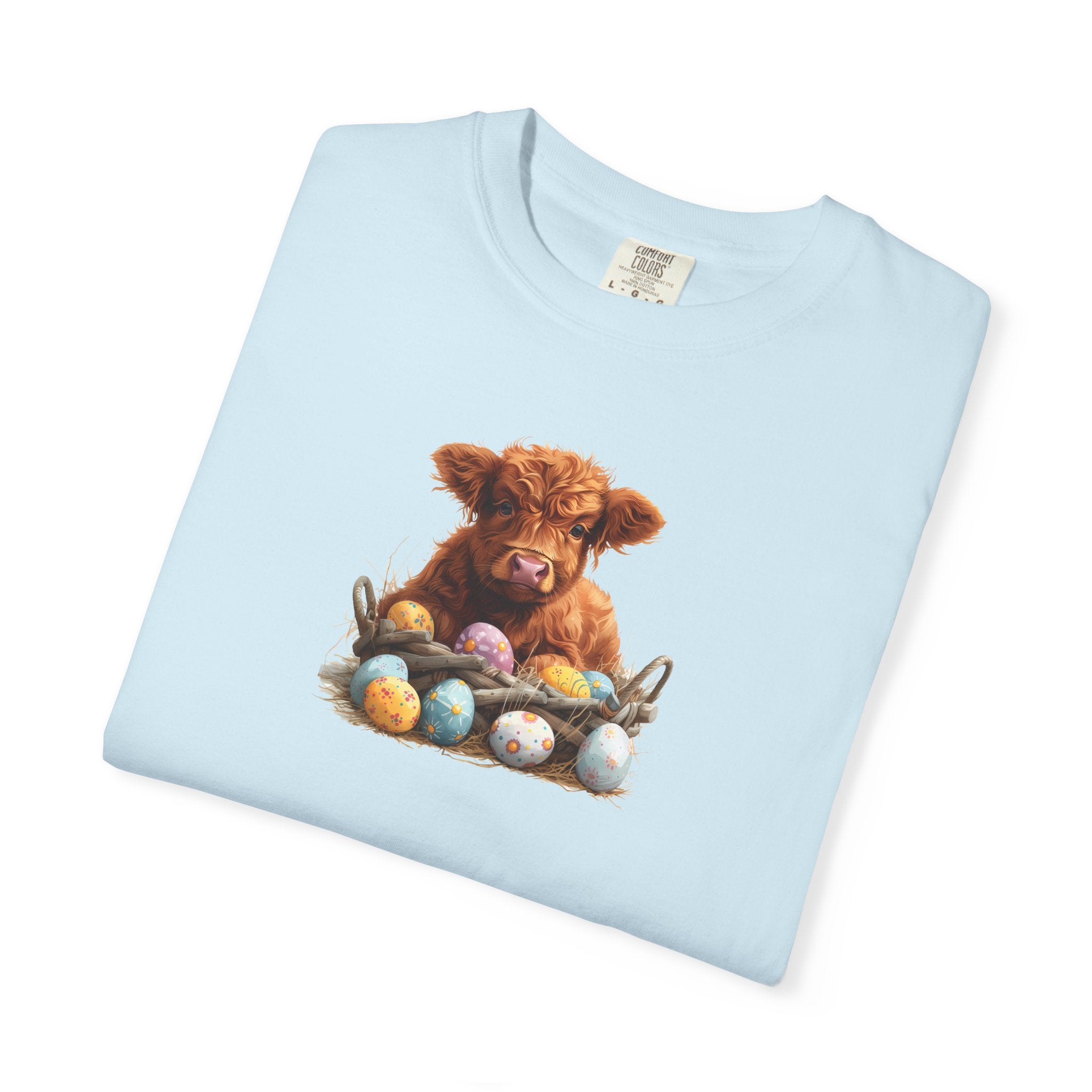 Highland Calf with Easter Eggs T-Shirt