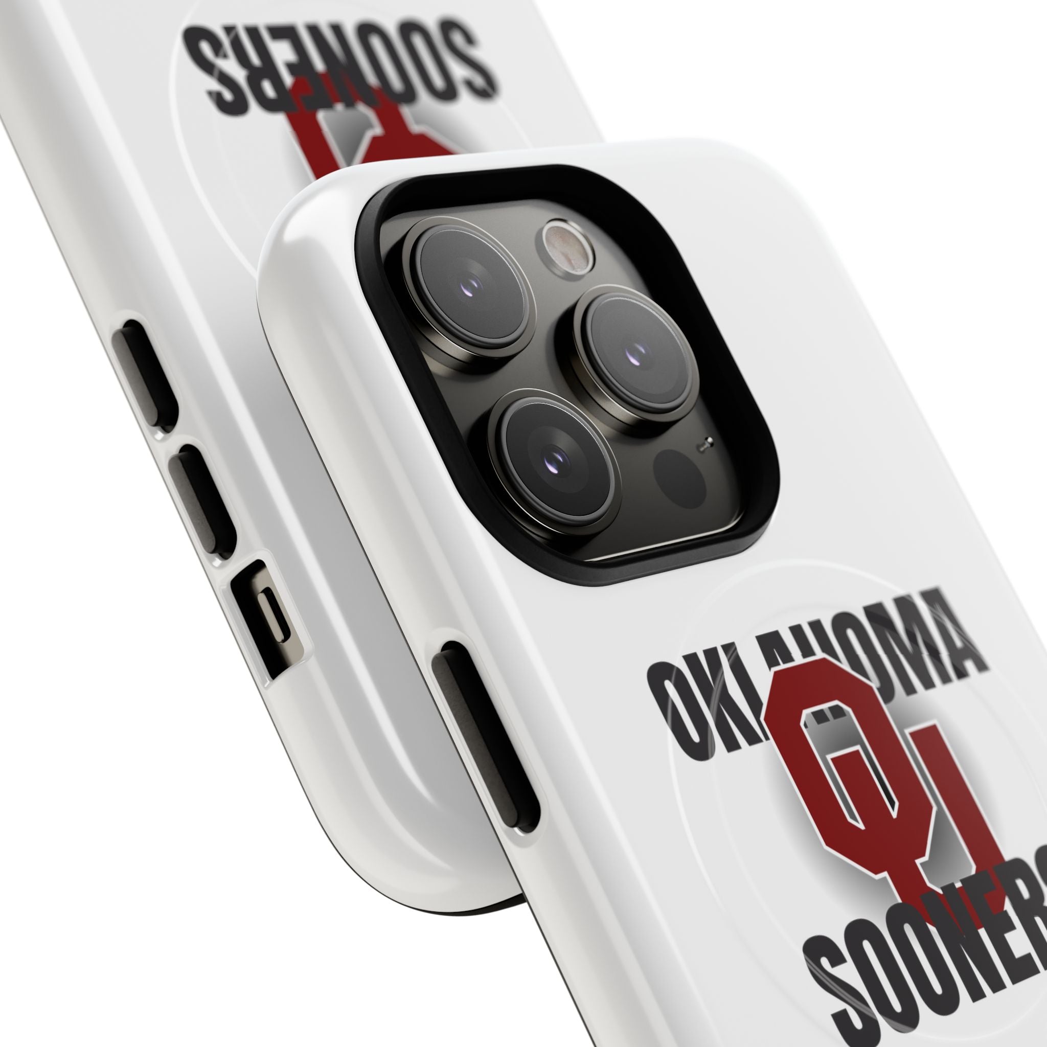 Oklahoma Sooners Tough Magnetic Phone Case — Durable Magnetic Snap-On College iPhone Cover