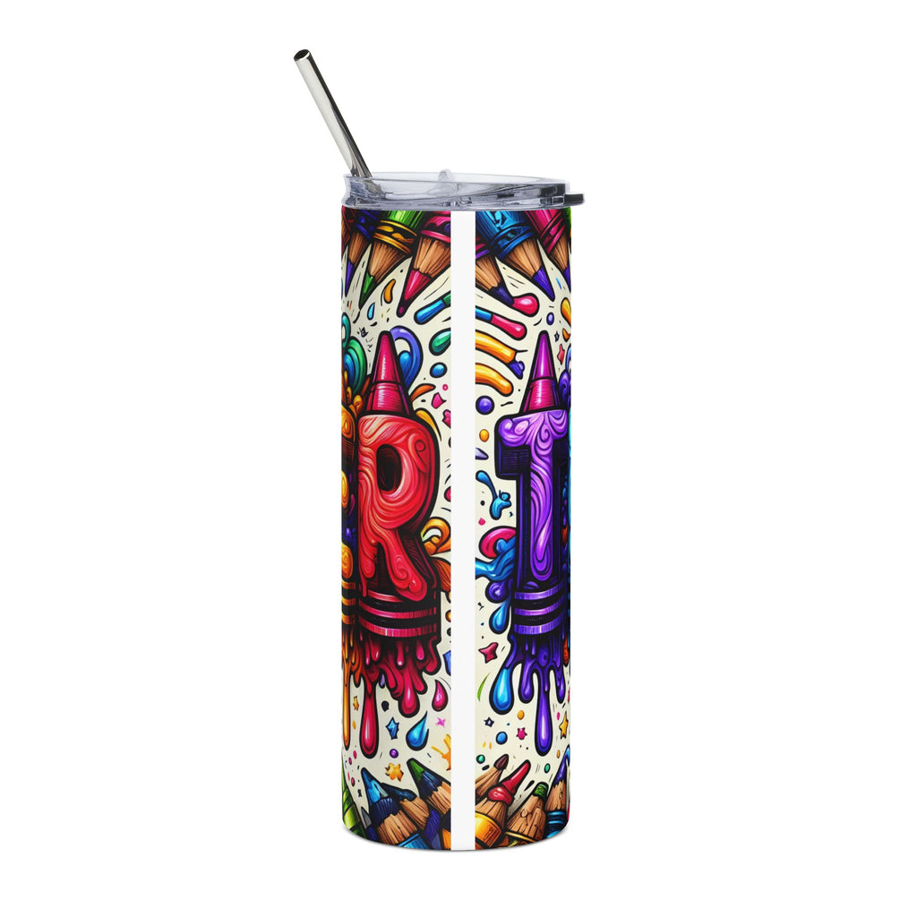 Colorful Drippy Crayon Teacher 20oz Tumbler