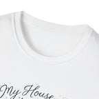 Dog House Watercolor T-Shirt — "My House is a Zoo" Cute Pet Lover Tee