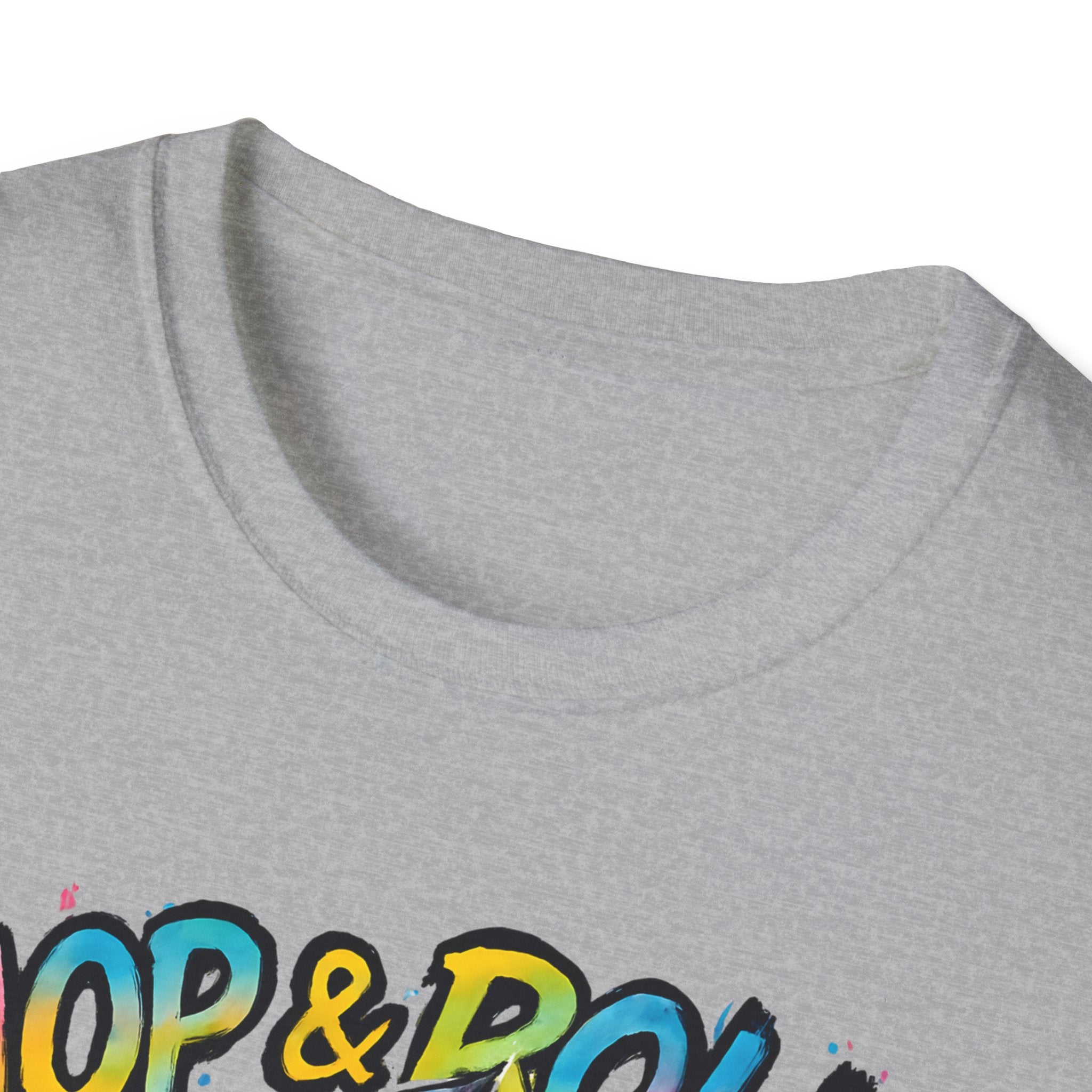 Hop & Roll Skateboard Bunny T-Shirt — Skateboarder Easter Graphic Tee