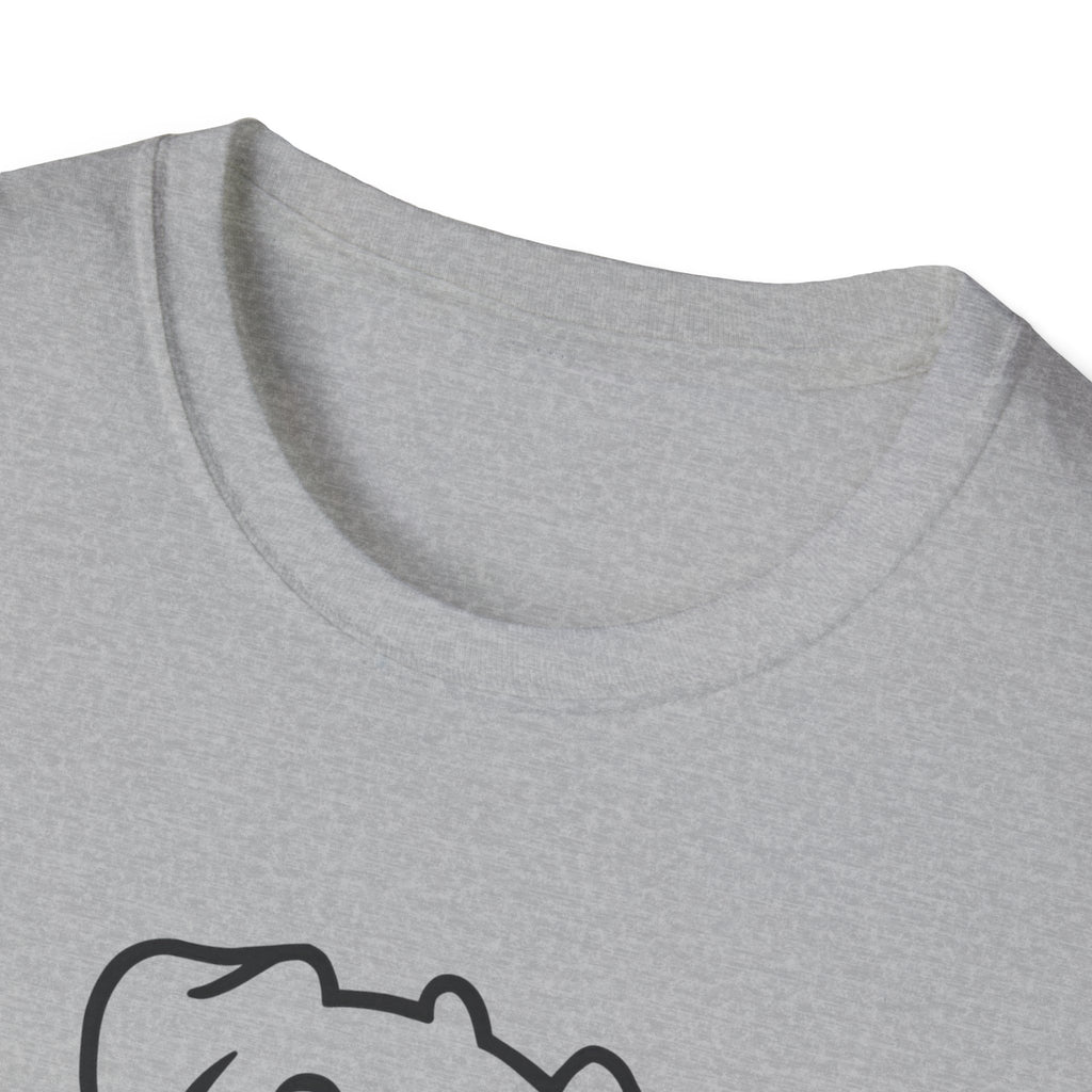 Dog Outline T-Shirt - Cute Happy Puppy Graphic Tee
