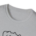 Dog Outline T-Shirt - Cute Happy Puppy Graphic Tee