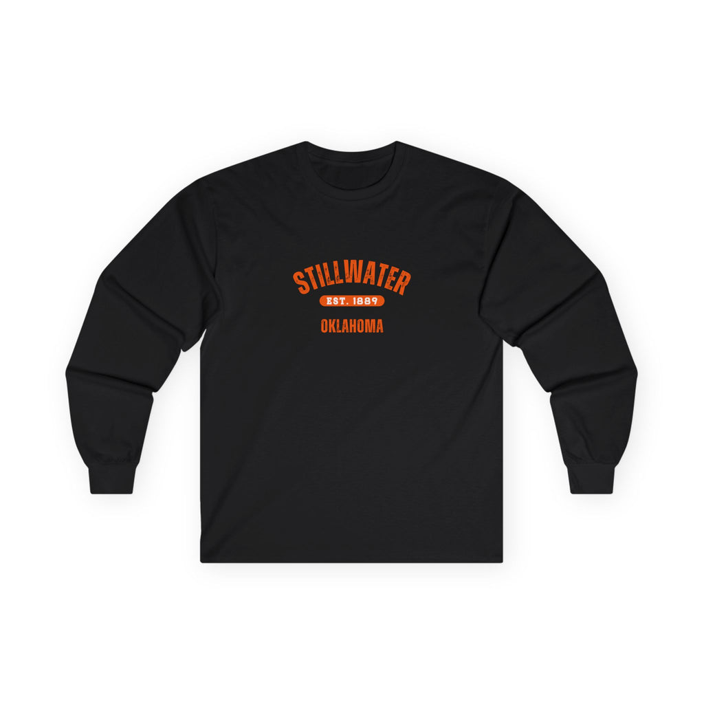 Stillwater Oklahoma Long Sleeve Tee — Vintage Campus Shirt