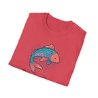 Koi Fish Tee — "Swim in Peace" Relaxed Graphic T-Shirt