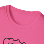 Dog Outline T-Shirt - Cute Happy Puppy Graphic Tee