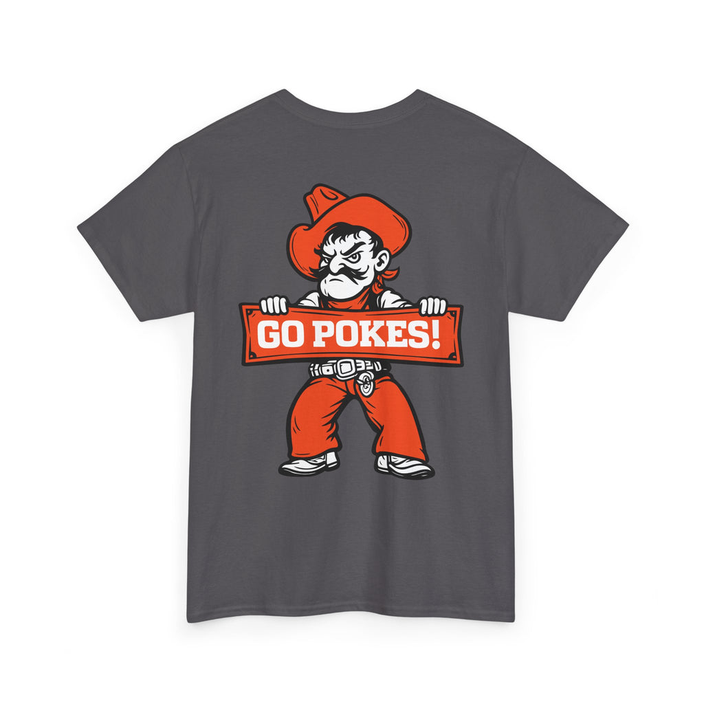 Go Pokes! Cowboy Mascot T-Shirt — Retro 1890 Oklahoma State Fans Tee