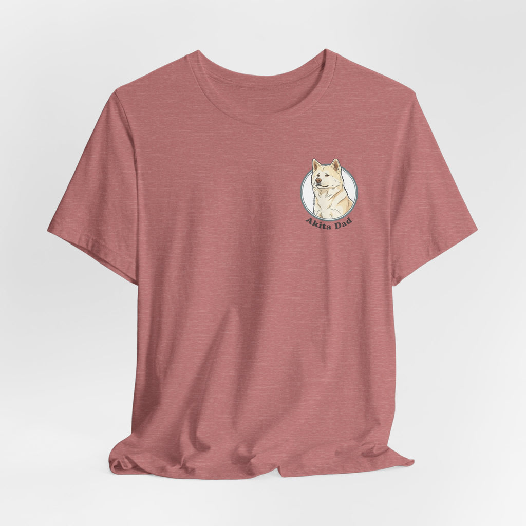 Akita Dad T-Shirt — Cute Akita Dog Graphic Tee for Dog Lovers