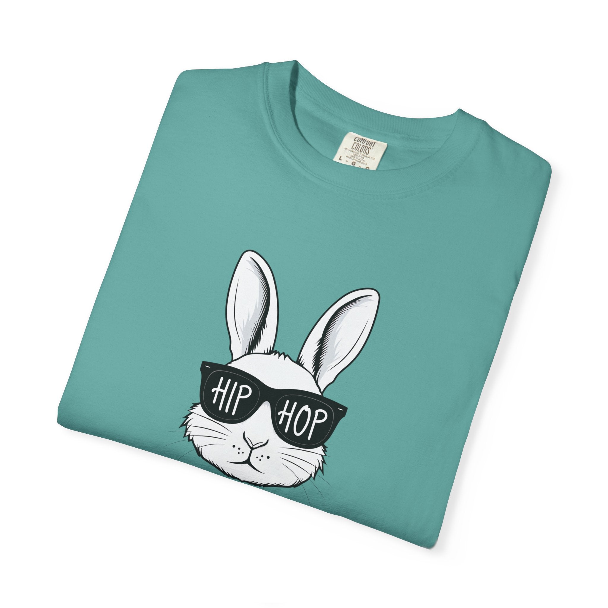 Hip Hop Bunny T-Shirt — Cute Rabbit with Sunglasses Graphic Tee