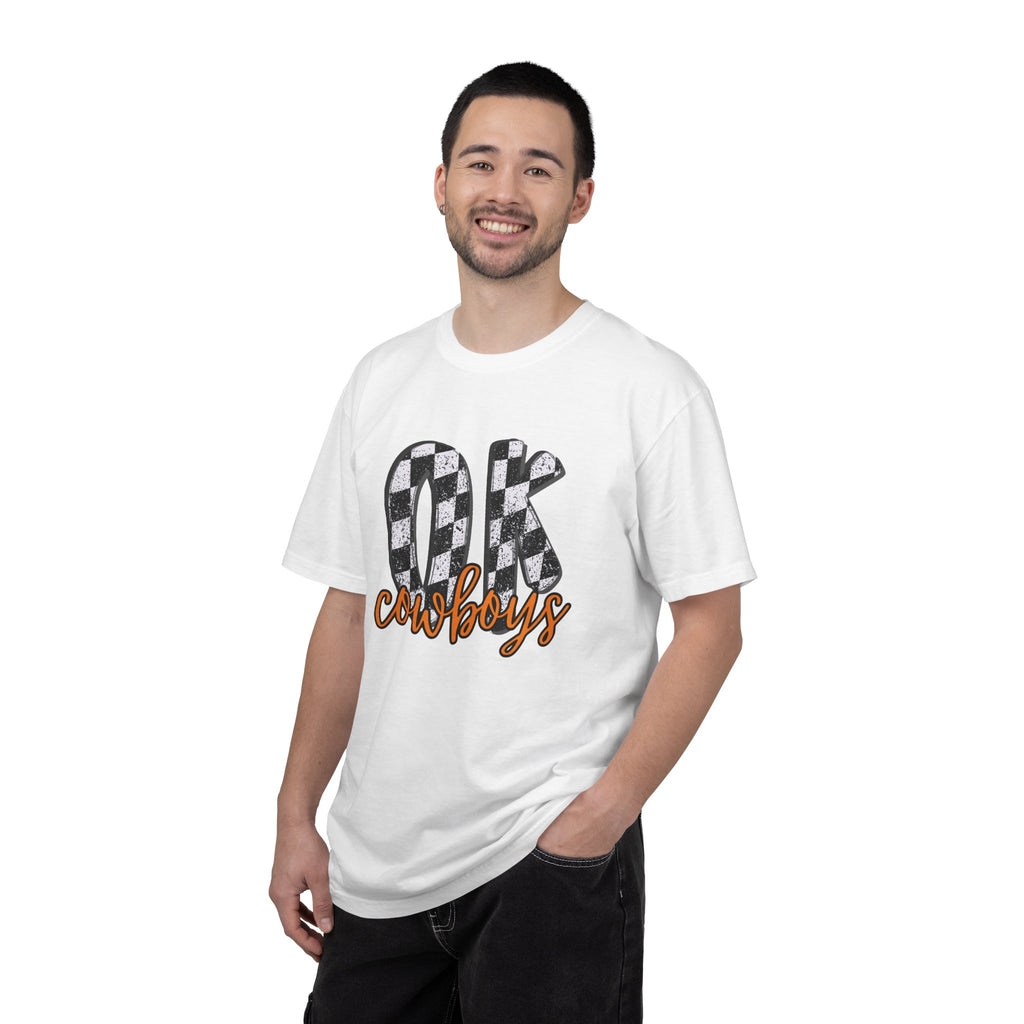 OK Cowboys Buffalo Check Graphic T-Shirt