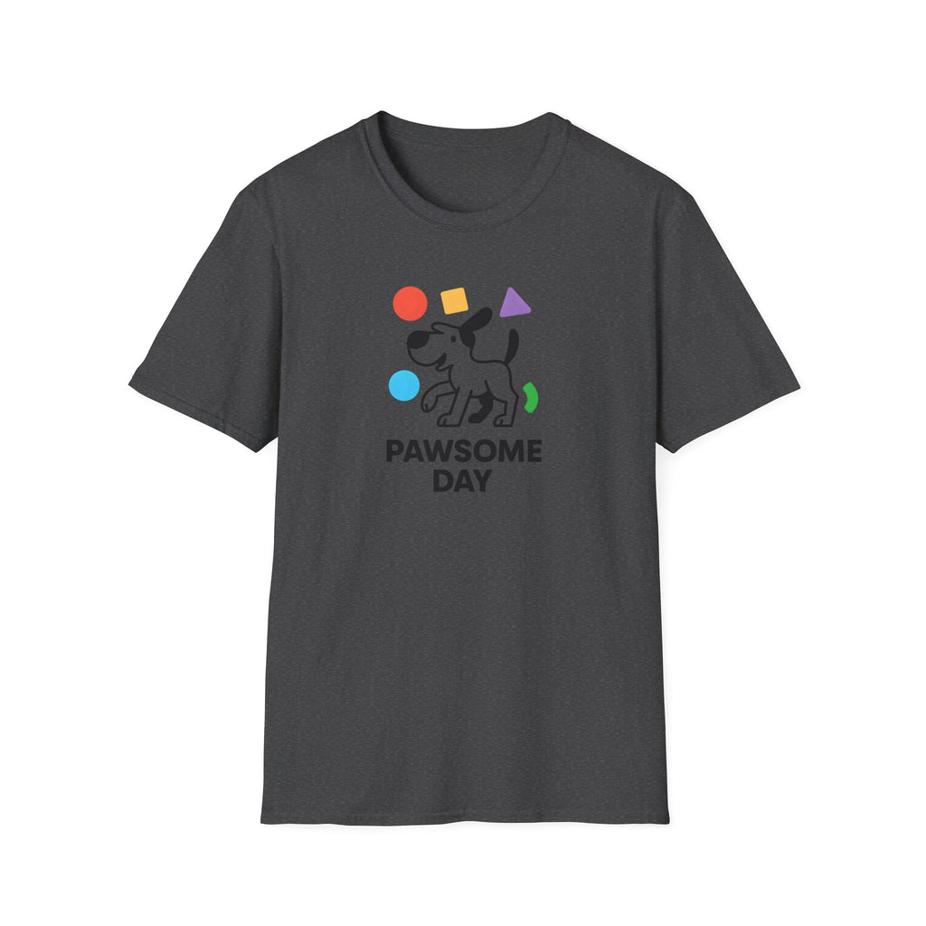 Pawsome Day Dog T‑Shirt – Cute Paw Print Graphic Tee for Dog Lovers