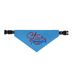 Bandana - "Star Spangled Stud" Clip-On Pet Bandana (Patriotic Red & Blue)