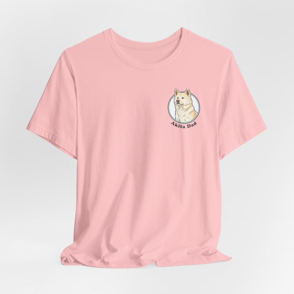 Akita Dad T-Shirt — Cute Akita Dog Graphic Tee for Dog Lovers