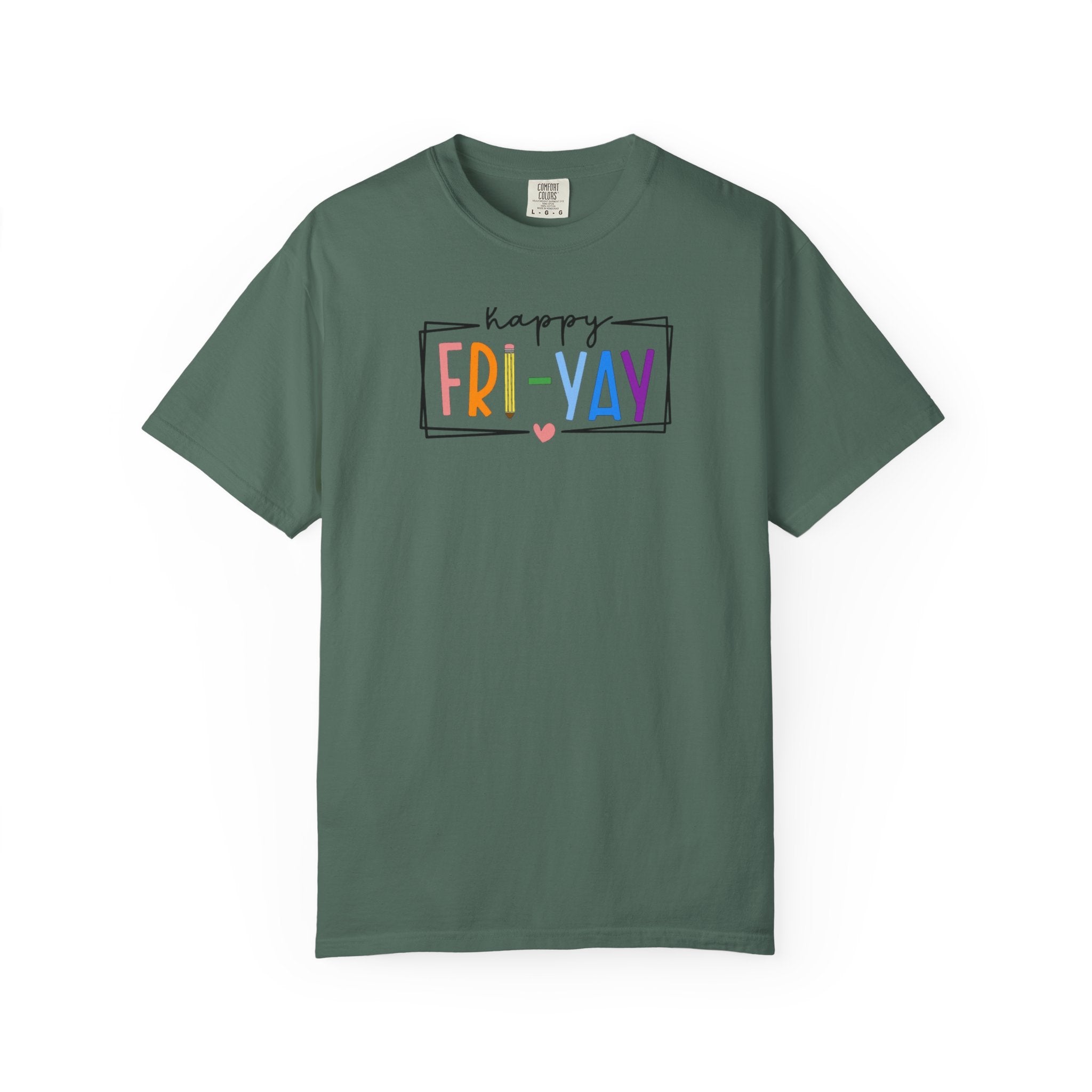 Fri-Yay T-Shirt — Colorful ‘Happy FRI-YAY’ Casual Tee