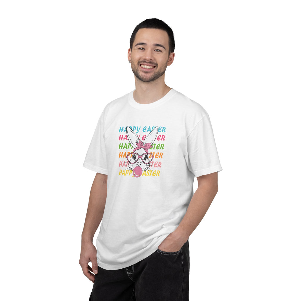 Easter Bunny Glasses T-Shirt — Happy Easter Pastel Graphic Tee